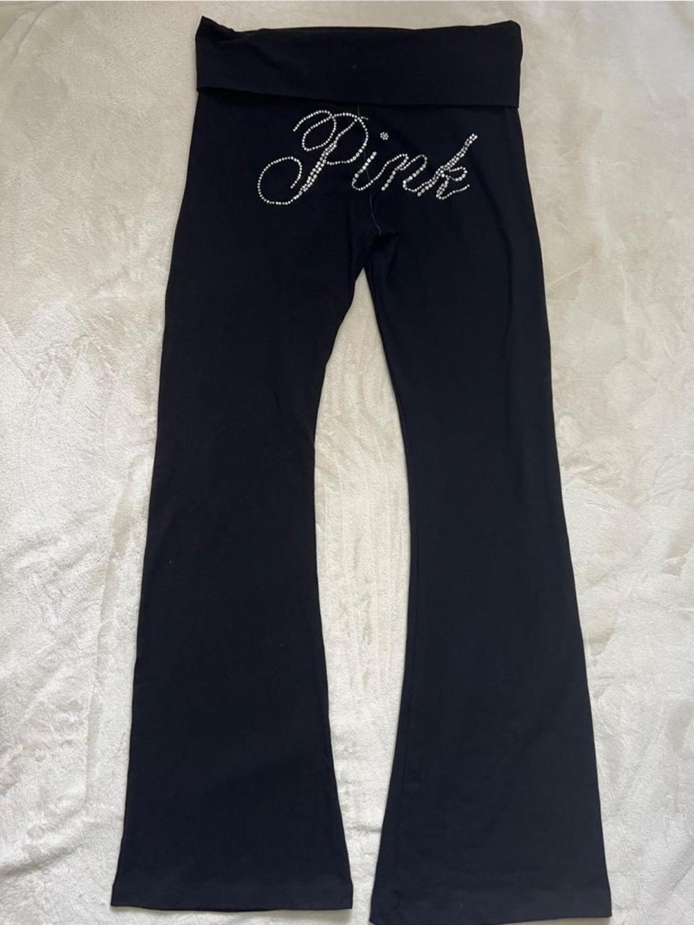 Victoria’s Secret Rhinestone Foldover Leggings Size Large